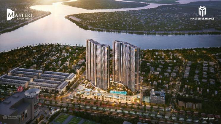 Độc quyền căn hộ 2PN Masteri Đà Nẵng, view trực diện pháo hoa siêu đẹp, cho thuê từ 25-30tr/tháng